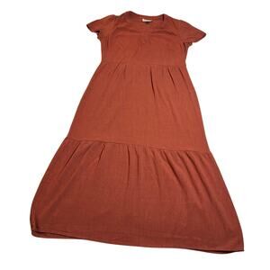 Universal Thread Short Sleeve V-Neck Tiered Maxi Dress Size Large Cottagecore